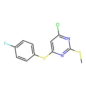 4-Chloro-6-[(4-fluorophenyl)sulfanyl]-2-(methylsulfanyl)pyrimidine structure