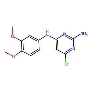 6-Chloro-N4-(3,4-dimethoxyphenyl)pyrimidine-2,4-diamine structure