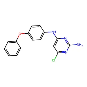 6-chloro-N~4~-(4-phenoxyphenyl)-2,4-pyrimidinediamine structure