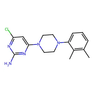 4-Chloro-6-[4-(2,3-dimethylphenyl)piperazino]-2-pyrimidinamine structure