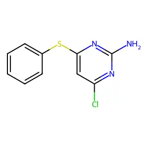 4-Chloro-6-(phenylsulfanyl)pyrimidin-2-amine structure