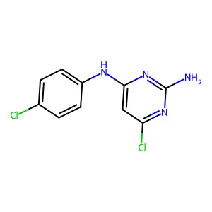 6-chloro-4-N-(4-chlorophenyl)pyrimidine-2,4-diamine structure