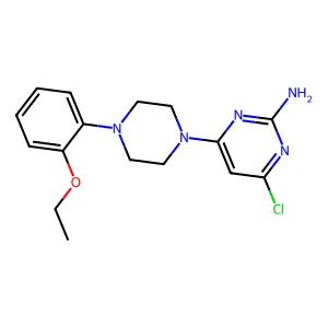 4-Chloro-6-[4-(2-ethoxyphenyl)piperazin-1-yl]pyrimidin-2-amine structure