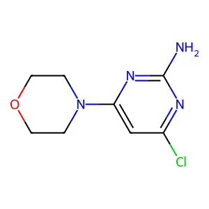 4-Chloro-6-(morpholin-4-yl)pyrimidin-2-amine structure
