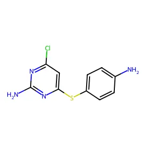 4-[(4-Aminophenyl)sulfanyl]-6-chloro-2-pyrimidinamine structure