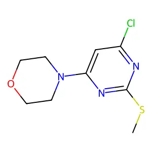 4-[6-Chloro-2-(methylsulfanyl)-4-pyrimidinyl]morpholine structure
