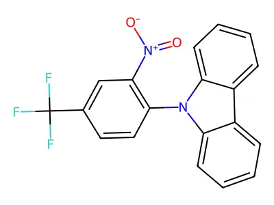 9-[2-nitro-4-(trifluoromethyl)phenyl]-9H-carbazole structure