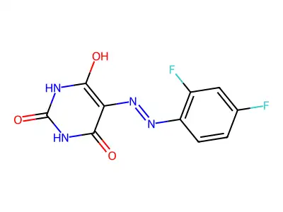 5-[2-(2,4-Difluorophenyl)diazenyl]-2,4,6-pyrimidinetriol structure