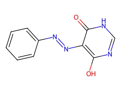 5-(2-Phenyldiazenyl)-4,6-pyrimidinediol structure