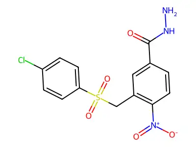 3-{[(4-Chlorophenyl)sulfonyl]methyl}-4-nitrobenzenecarbohydrazide structure