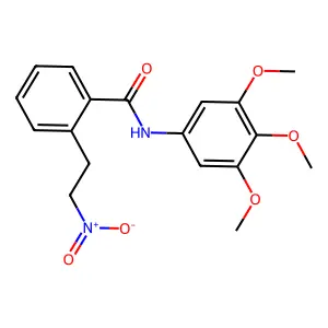 2-(2-nitroethyl)-N-(3,4,5-trimethoxyphenyl)benzamide structure