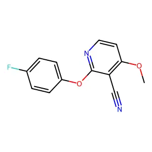 2-(4-Fluorophenoxy)-4-methoxynicotinonitrile structure