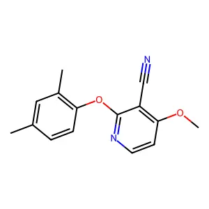 2-(2,4-Dimethylphenoxy)-4-methoxynicotinonitrile structure