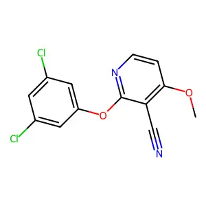 2-(3,5-Dichlorophenoxy)-4-methoxypyridine-3-carbonitrile structure