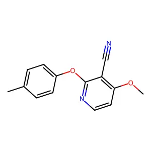 4-Methoxy-2-(4-methylphenoxy)pyridine-3-carbonitrile structure