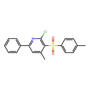 2-Chloro-4-methyl-3-[(4-methylphenyl)sulfonyl]-6-phenylpyridine structure