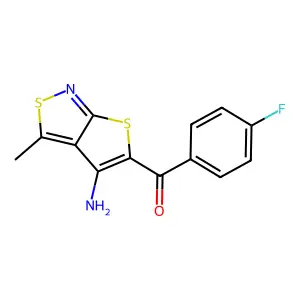 (4-Amino-3-methylthieno[2,3-c]isothiazol-5-yl)(4-fluorophenyl)methanone structure
