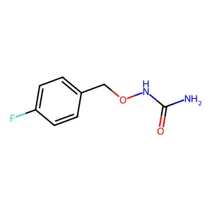 N-[(4-fluorobenzyl)oxy]urea structure
