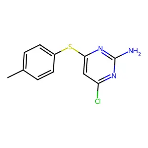 4-Chloro-6-[(4-methylphenyl)sulfanyl]-2-pyrimidinamine structure