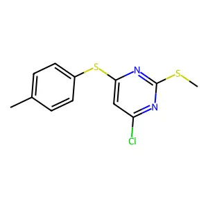 4-Chloro-6-[(4-methylphenyl)sulfanyl]-2-(methylsulfanyl)pyrimidine structure