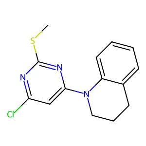 1-(6-Chloro-2-(methylsulfanyl)-4-pyrimidinyl)-1,2,3,4-tetrahydroquinoline structure