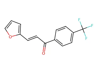 3-(Furan-2-yl)-1-[4-(trifluoromethyl)phenyl]prop-2-en-1-one structure
