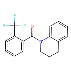 3,4-dihydro-2H-quinolin-1-yl-[2-(trifluoromethyl)phenyl]methanone structure