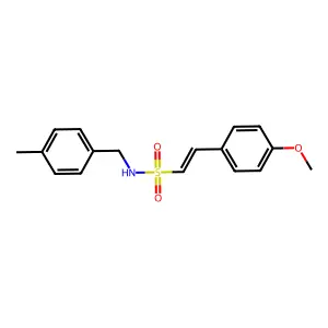 2-(4-methoxyphenyl)-N-[(4-methylphenyl)methyl]ethenesulfonamide structure