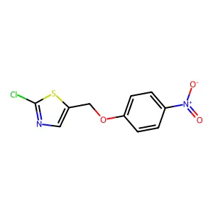 2-Chloro-5-[(4-nitrophenoxy)methyl]-1,3-thiazole structure