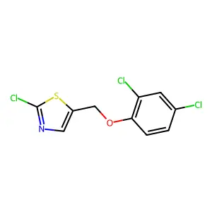 2-Chloro-5-[(2,4-dichlorophenoxy)methyl]-1,3-thiazole structure