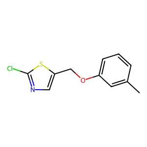2-Chloro-5-[(3-methylphenoxy)methyl]-1,3-thiazole structure