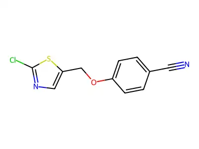 4-((2-Chlorothiazol-5-yl)methoxy)benzonitrile structure