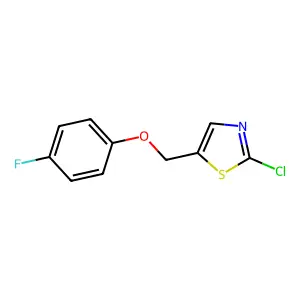 2-Chloro-5-[(4-fluorophenoxy)methyl]-1,3-thiazole structure