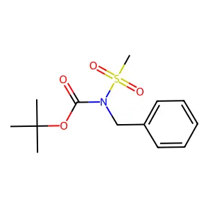 tert-butyl N-benzyl-N-(methylsulfonyl)carbamate structure