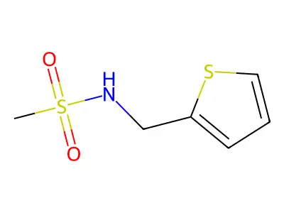 N-(thiophen-2-ylmethyl)methanesulfonamide structure