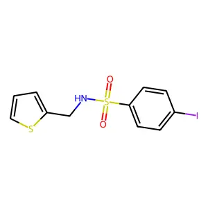 4-iodo-N-(2-thienylmethyl)benzenesulfonamide structure