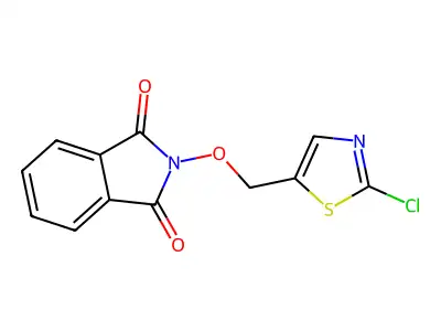 2-[(2-chloro-1,3-thiazol-5-yl)methoxy]-1H-isoindole-1,3(2H)-dione structure