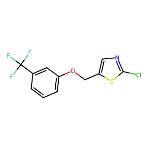 2-Chloro-5-{[3-(trifluoromethyl)phenoxy]methyl}-1,3-thiazole structure
