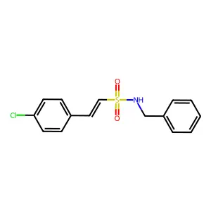 2-(4-Chlorophenyl)-N-(phenylmethyl)ethenesulfonamide structure