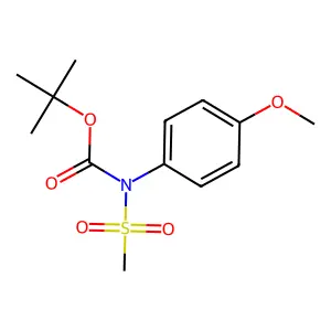 tert-Butyl (4-methoxyphenyl)(methylsulfonyl)carbamate structure