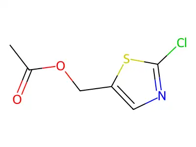 (2-Chloro-1,3-thiazol-5-yl)methyl acetate structure