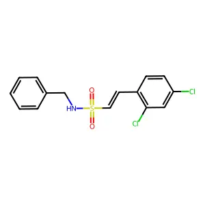 2-(2,4-Dichlorophenyl)-N-(phenylmethyl)ethenesulfonamide structure