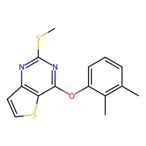 4-(2,3-Dimethylphenoxy)-2-(methylsulfanyl)thieno[3,2-d]pyrimidine structure