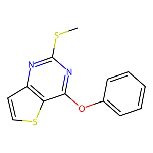 2-(Methylsulfanyl)-4-phenoxythieno[3,2-d]pyrimidine structure