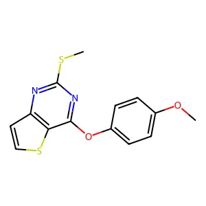 4-(4-Methoxyphenoxy)-2-(methylsulfanyl)thieno[3,2-d]pyrimidine structure
