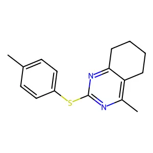 4-Methyl-2-[(4-methylphenyl)sulfanyl]-5,6,7,8-tetrahydroquinazoline structure