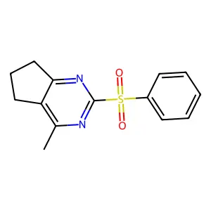 4-methyl-2-(phenylsulfonyl)-6,7-dihydro-5H-cyclopenta[d]pyrimidine structure