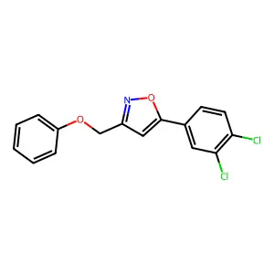 5-(3,4-Dichlorophenyl)-3-(phenoxymethyl)-1,2-oxazole structure
