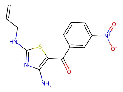 [4-Amino-2-(Prop-2-En-1-Ylamino)-1,3-Thiazol-5-Yl](3-Nitrophenyl)methanone structure