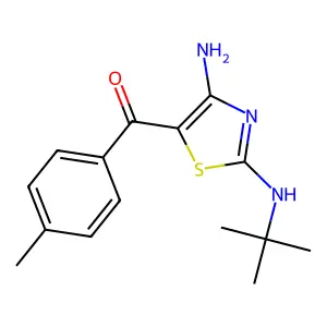 [4-Amino-2-(tert-butylamino)-1,3-thiazol-5-yl](4-methylphenyl)methanone structure
